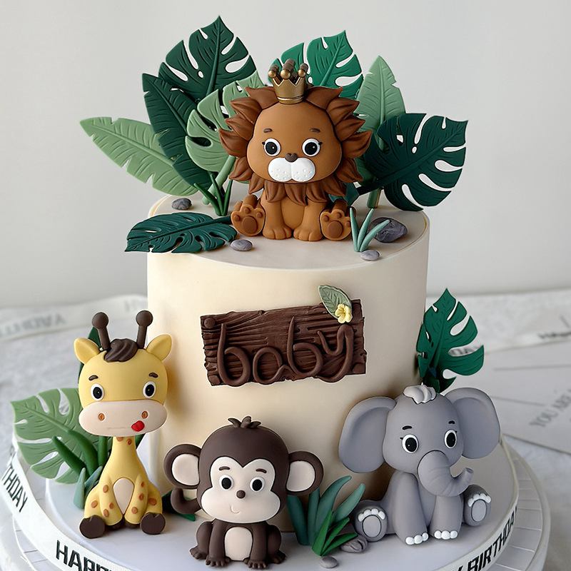 Resin Art Baby - Decorazione per torta con bambola animale