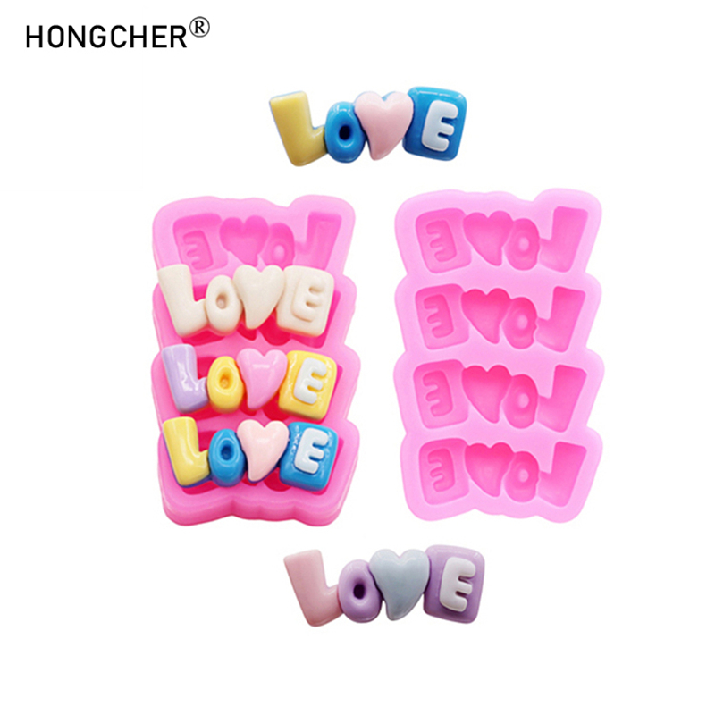 Resin Art Alphabet - Stampo in silicone con lettere LOVE