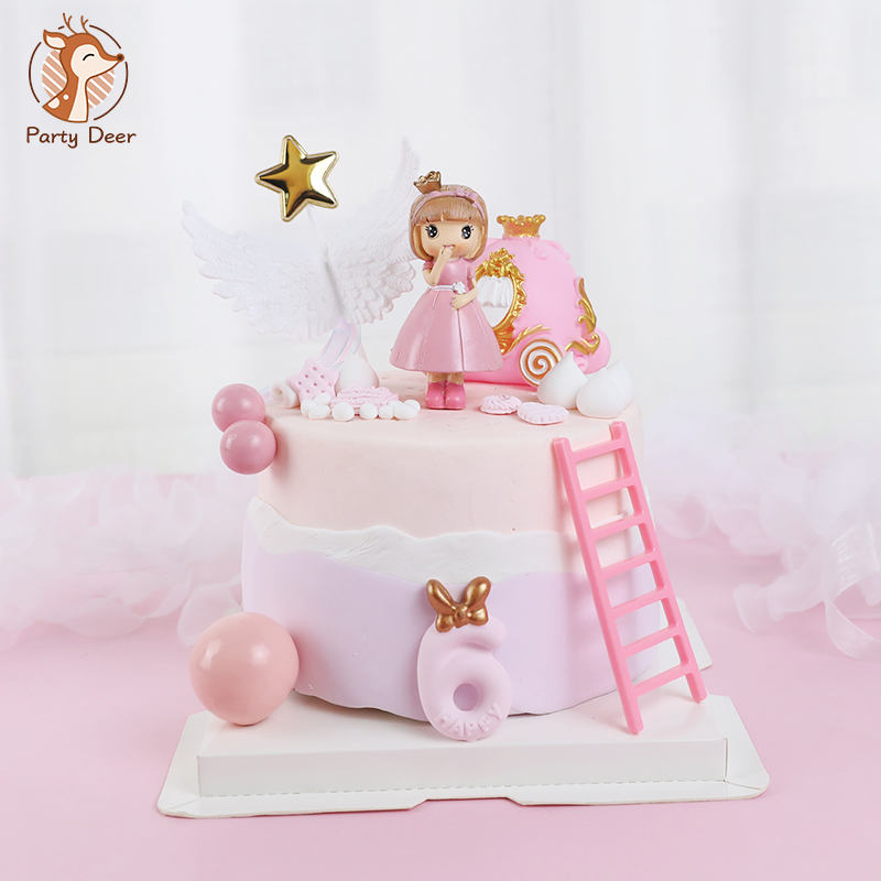 Resin Art Alphabet - Rosa Castello Ragazza Arco piccola Principessa