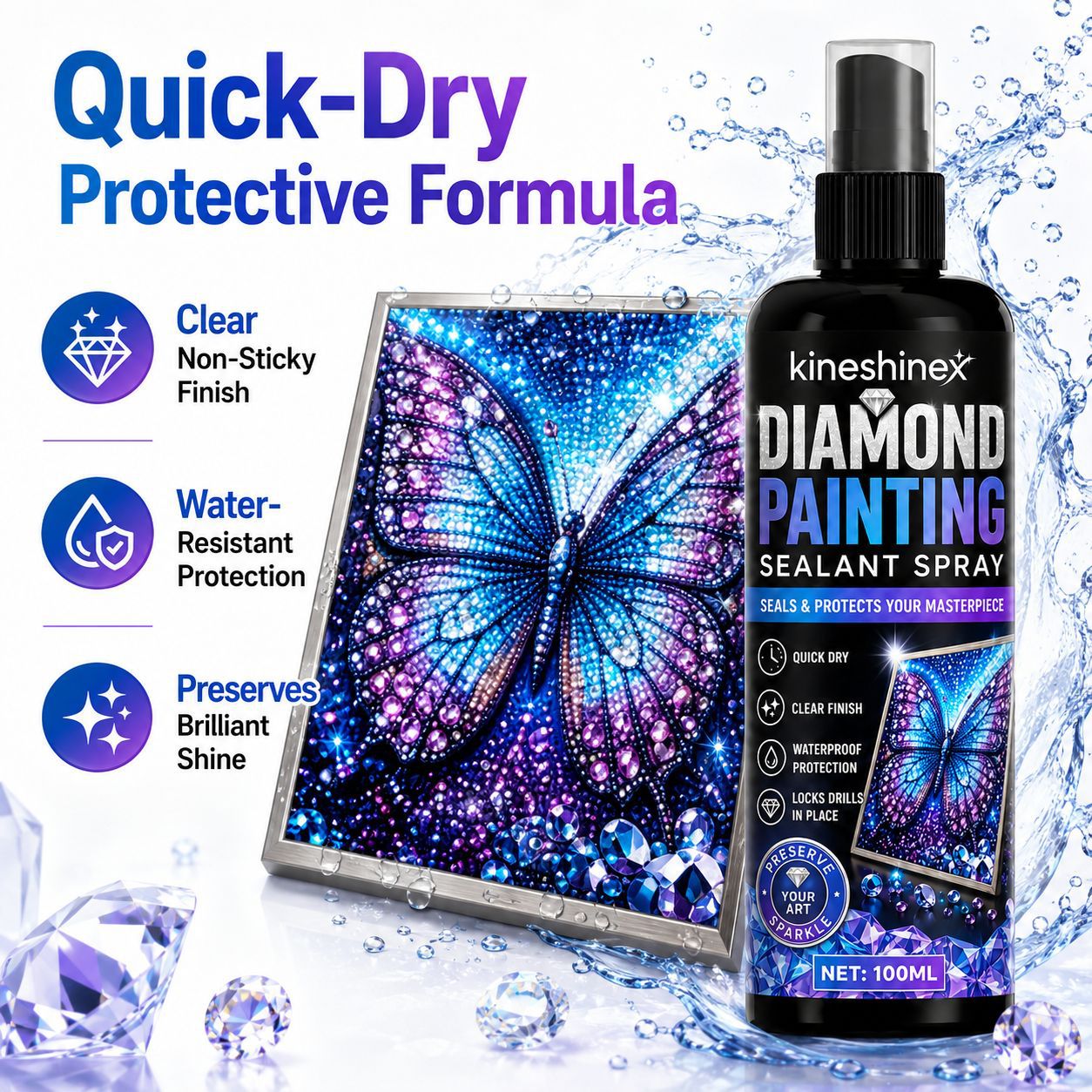 Resin Art Work - Spray Sigillante per Diamond Painting 100ml