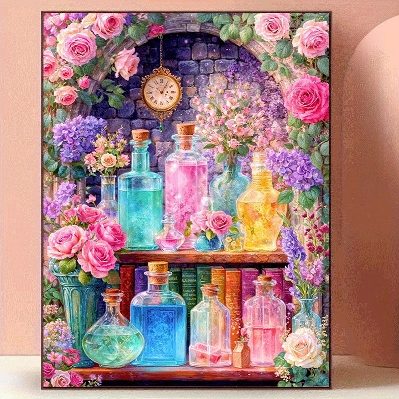 Resin Art Work - Pittura con diamanti a tema fiori/torte/estetica,