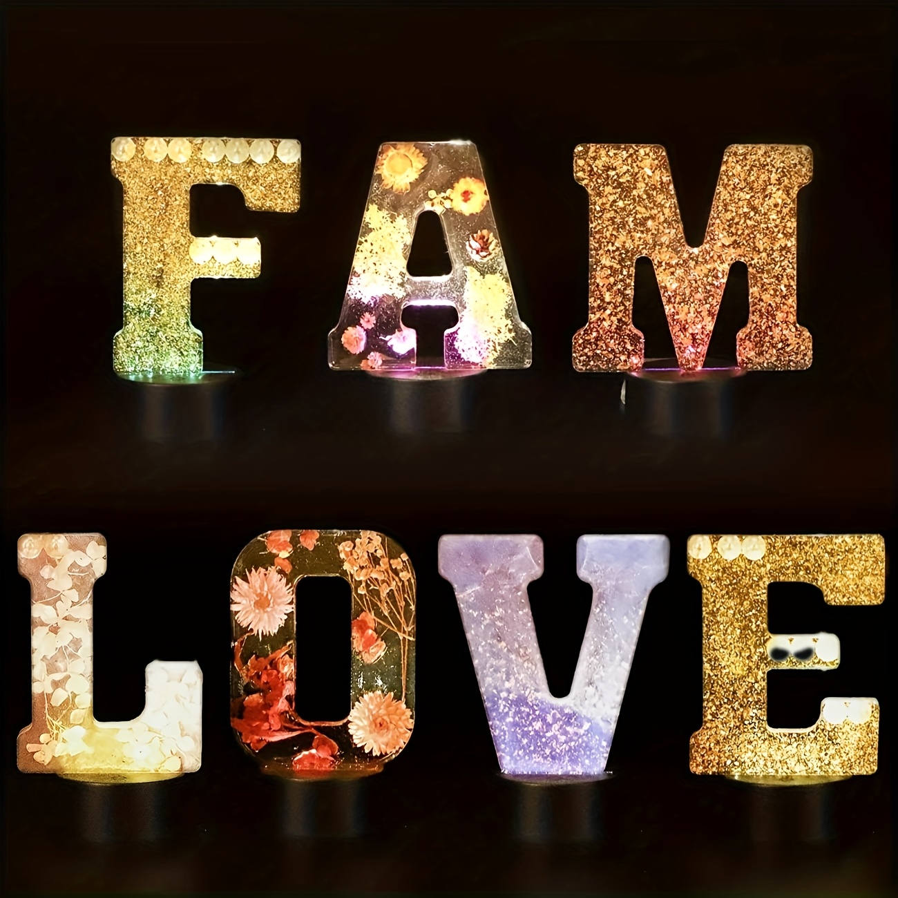 Resin Art Alphabet - Stampo in resina per lettere grandi