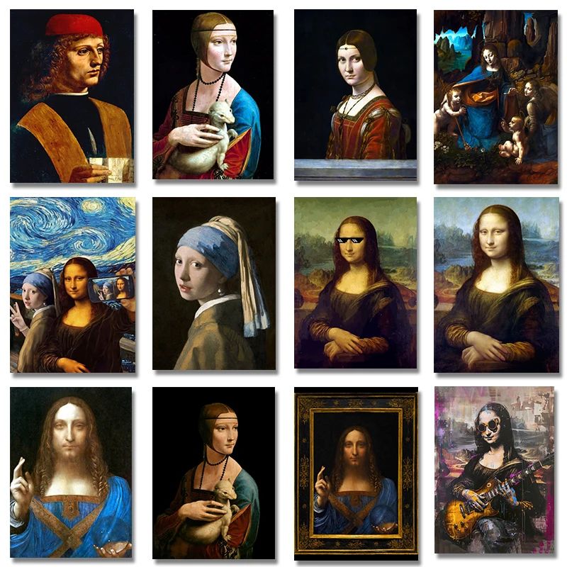 Opera d'Arte di Leonardo Da Vi - Resin Art Wallpaper recensione e prezzo