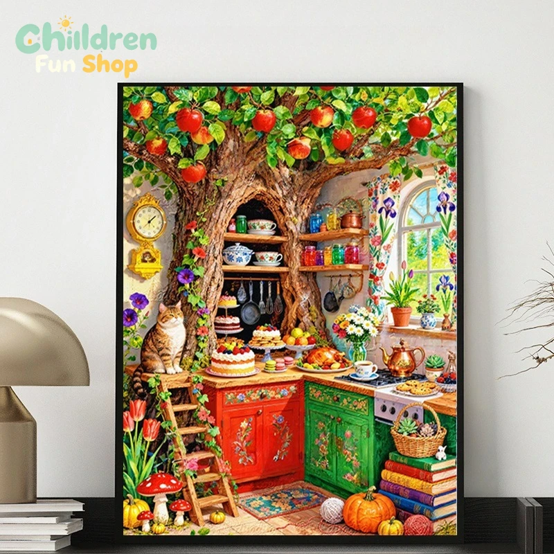 Cucina con albero e cavità, de - Resin Art Wallpaper recensione e prezzo